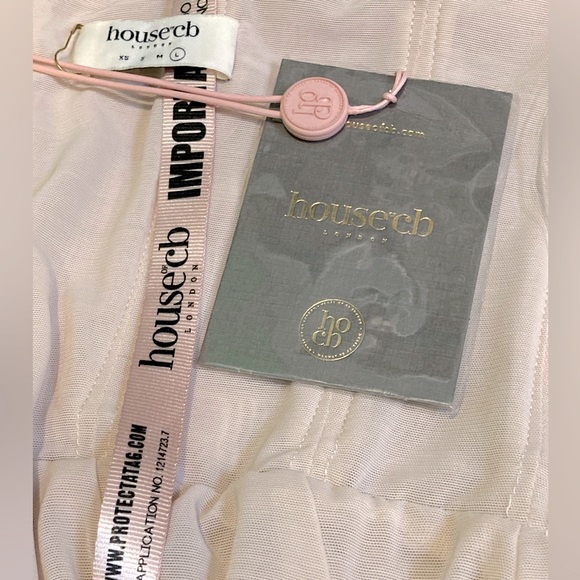 NWT House of CB Crystal Cate Ruched Mini Dress - Sz L - Picture 9 of 12